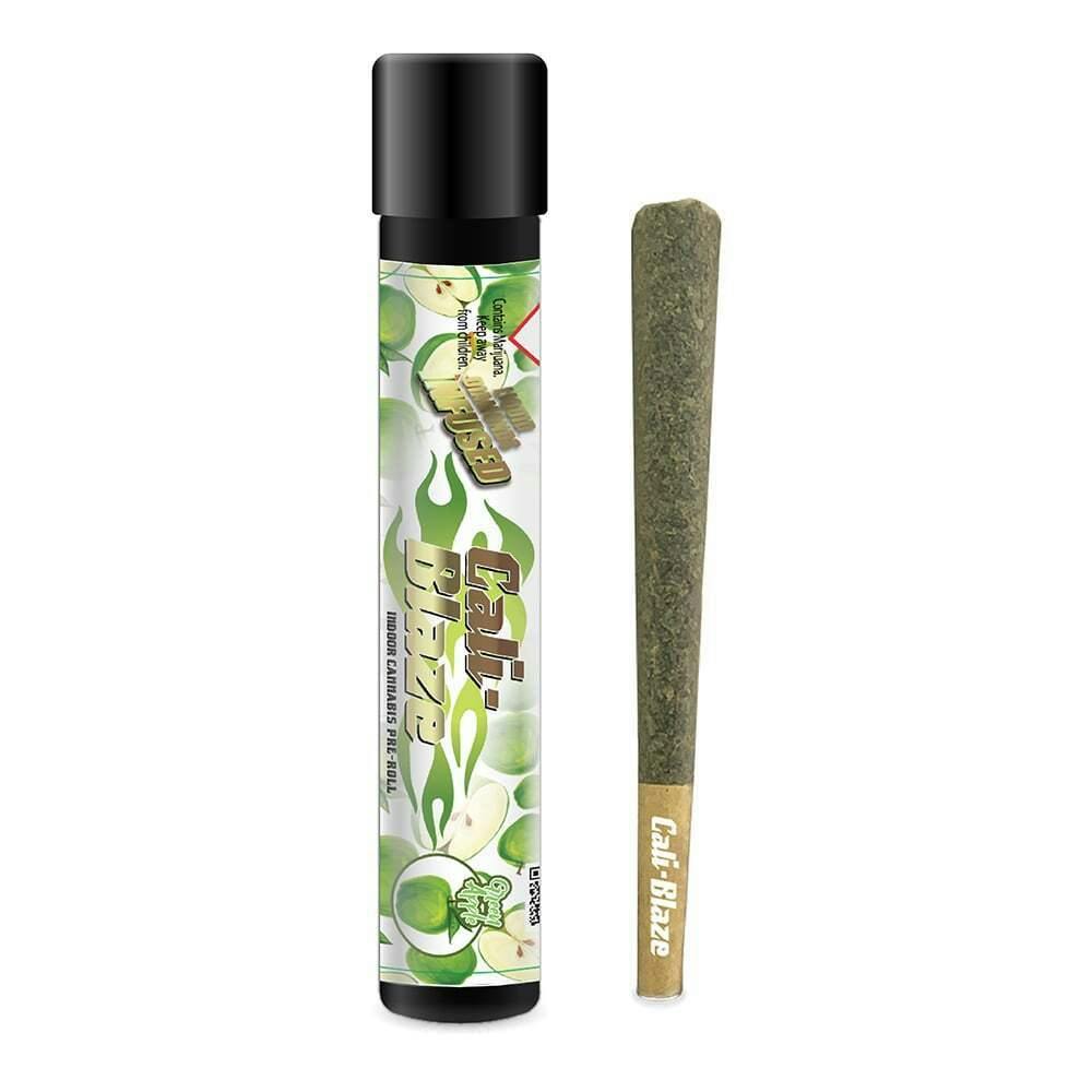 Green Apple [1.2g] | Cali-Blaze - Liquid Diamond Infused Pre Roll