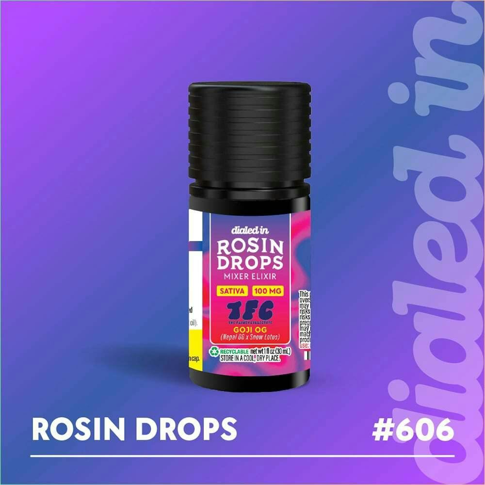 100mg - Goji OG - Rosin Drops | Dialed In Gummies - Rosin Drops