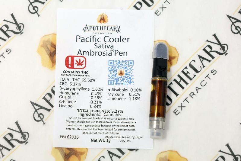 Pacific Cooler Live Resin Pen - Sativa 1g