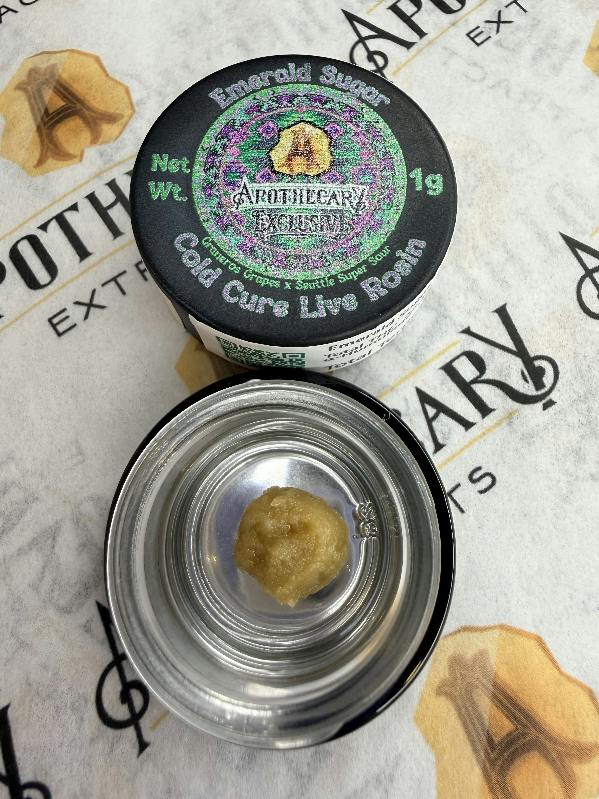 Emerald Sugar Live Hash Rosin - Indica 1g