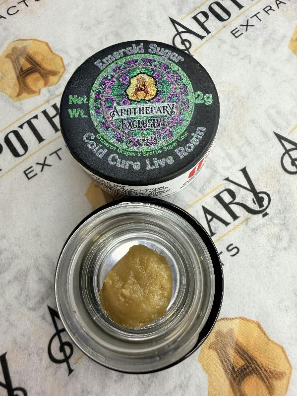 Emerald Sugar Live Hash Rosin - Indica 2g