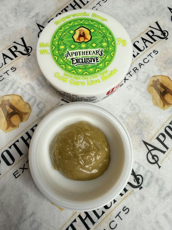 Supersonic Sour Live Hash Rosin - Sativa 7g