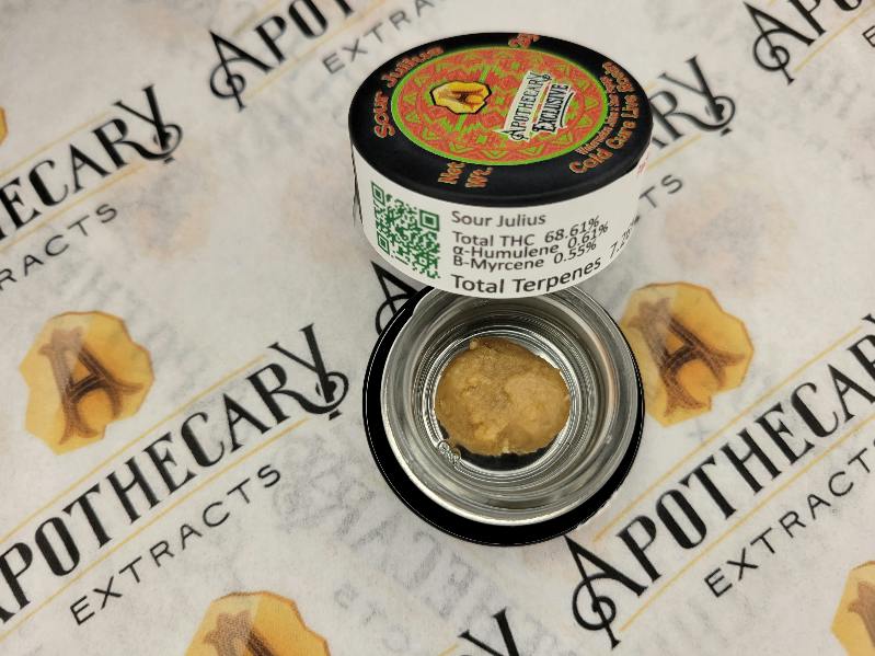 Sour Julius Live Hash Rosin - Sativa 2g