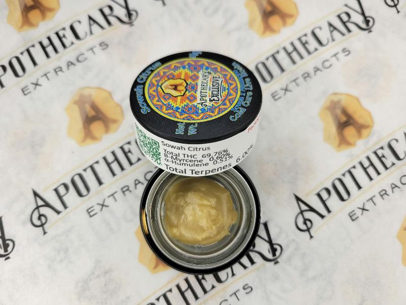 Sowah Citrus Live Hash Rosin - Sativa 4g