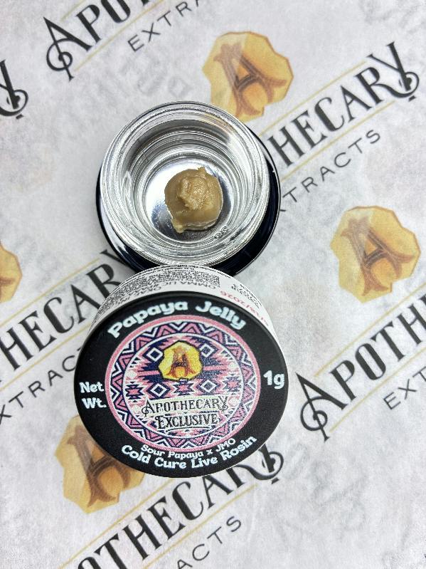 Papaya Jelly Live Hash Rosin - Indica 1g