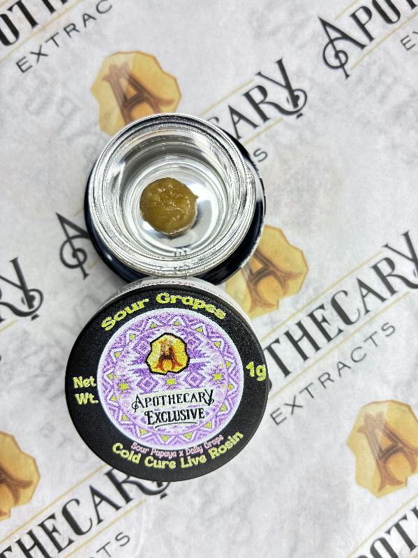 Sour Grapes Live Hash Rosin - Indica 1g