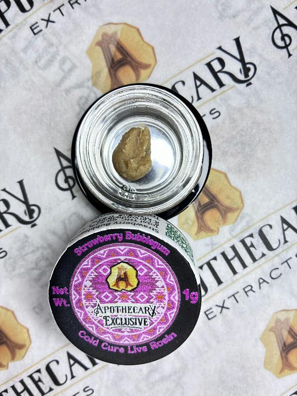 Strawberry Bubblegum Live Hash Rosin - Indica 1g