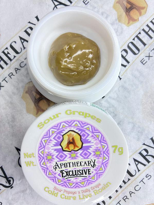 Sour Grapes Live Hash Rosin - Indica 7g