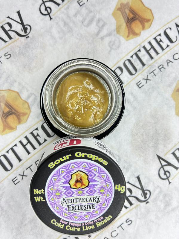 Sour Grapes Live Hash Rosin - Indica 4g