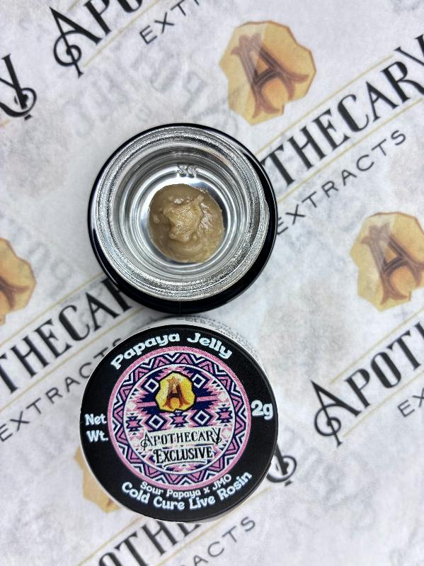 Papaya Jelly Live Hash Rosin - Indica 2g