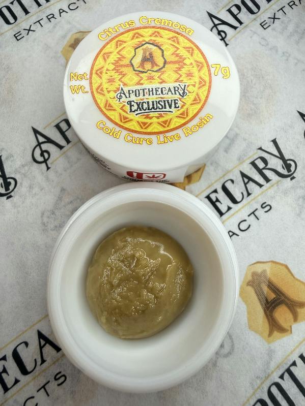 Citrus Cremosa Live Hash Rosin - Sativa 7g