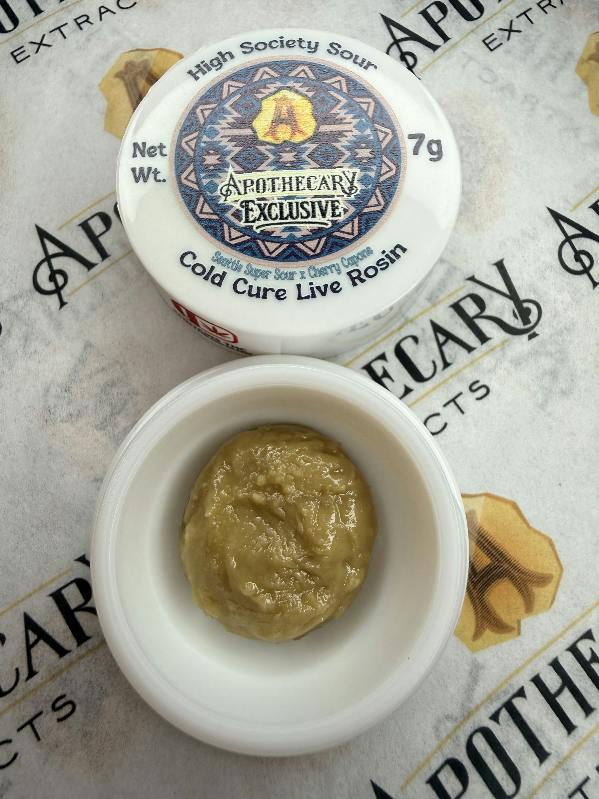 *NEW* High Society Sour Live Hash Rosin - Indica 7g