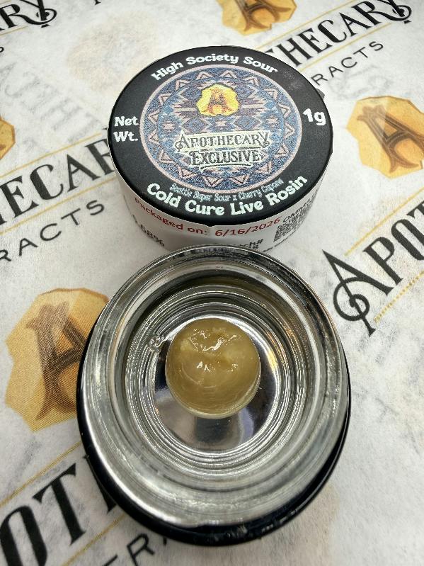High Society Sour Live Hash Rosin - Indicia 1g