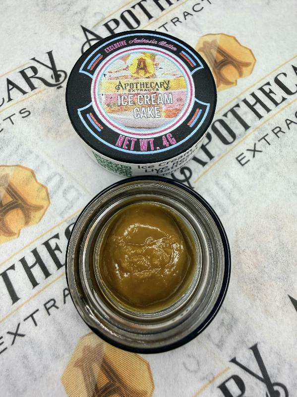 Ice Cream Cake Live Resin Ambrosia Batter - Indica 4g