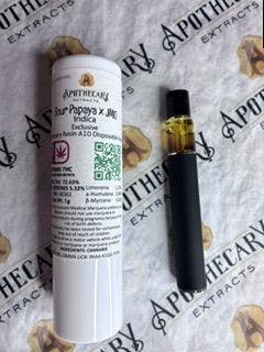 *NEW* Sour Papaya x JMO Live Hash Rosin AIO - Indica 1g