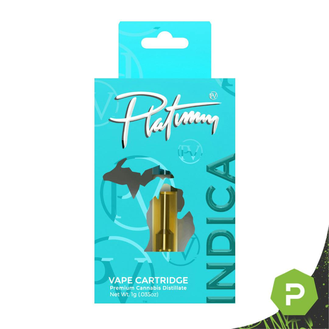 Platinum Vape Sunset Sherbert (Indica) 510 thread cartridge 1g