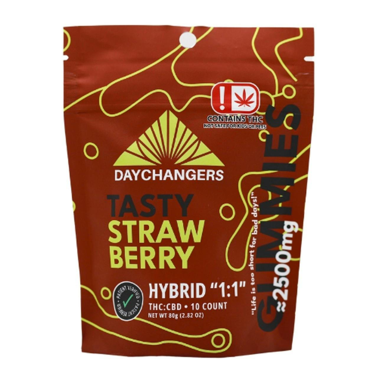 Day Changers 2500mg THC Strawberry Gummy by Day Changers