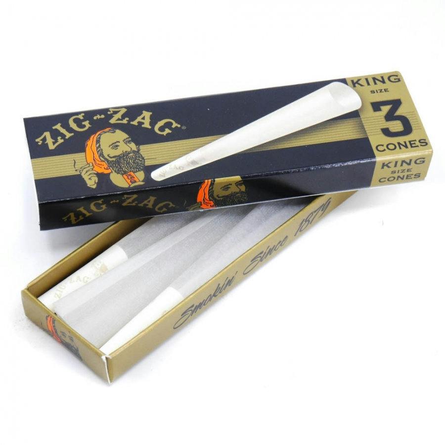 Zig Zag - Paper Cones (3; King Size)