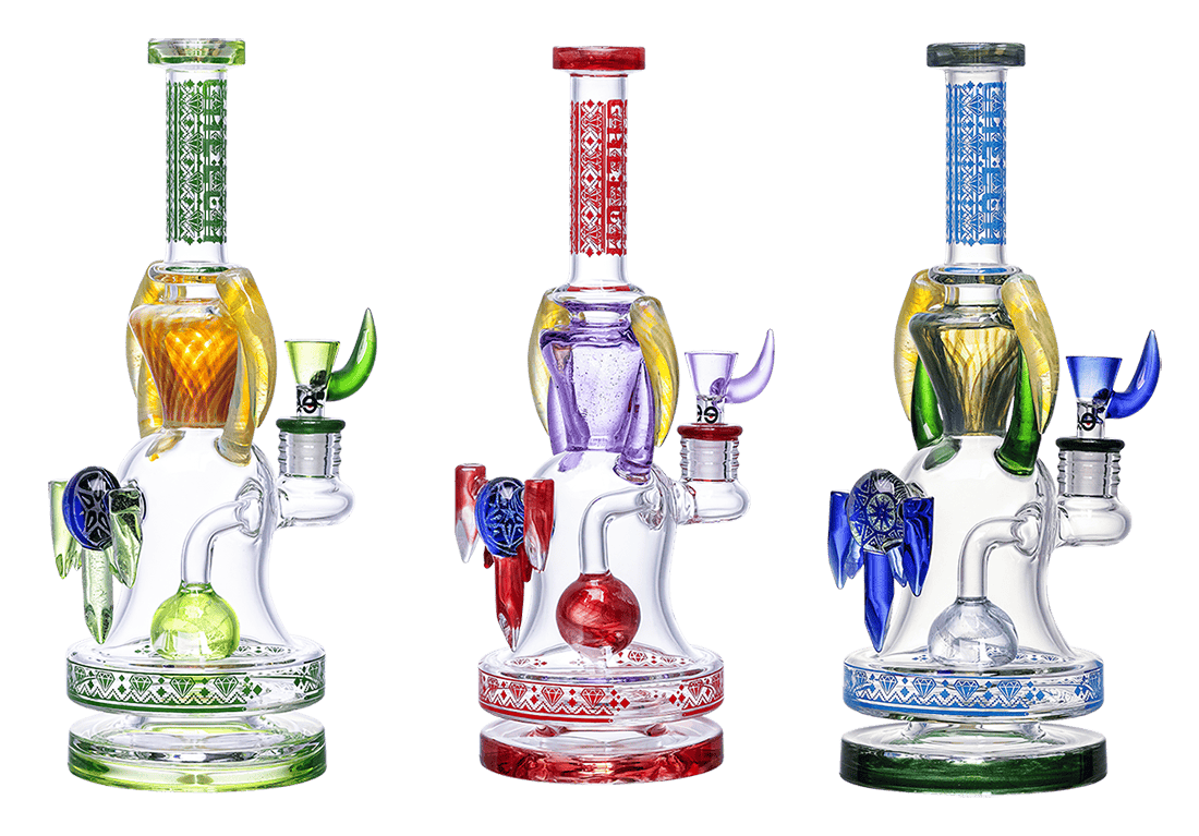 Cheech - Spartan Water Pipe (Red) - (32540)