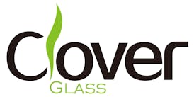 CLOVER - Glass "Curvy Recycler" Water Pipe WPE-777 (38499)
