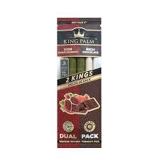 King Palm - (Terpene Infused) Don Pomegranate / Rich Chocolate 2Pk Cones - King Size