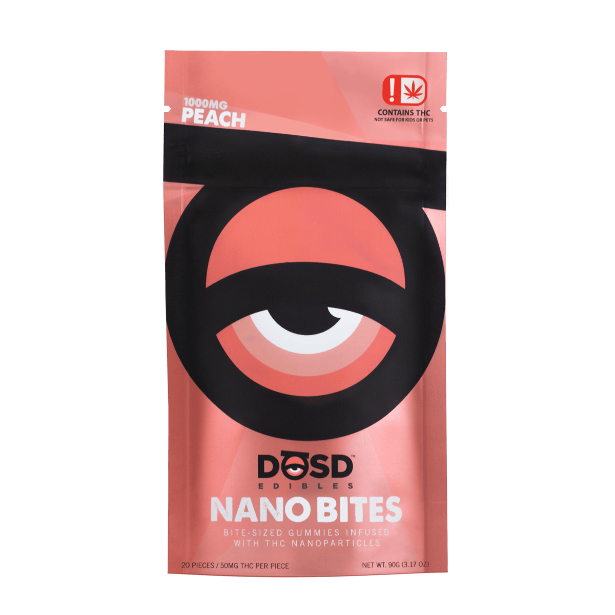 DOSD - Peach (Sativa) 1000mg Nano Bites