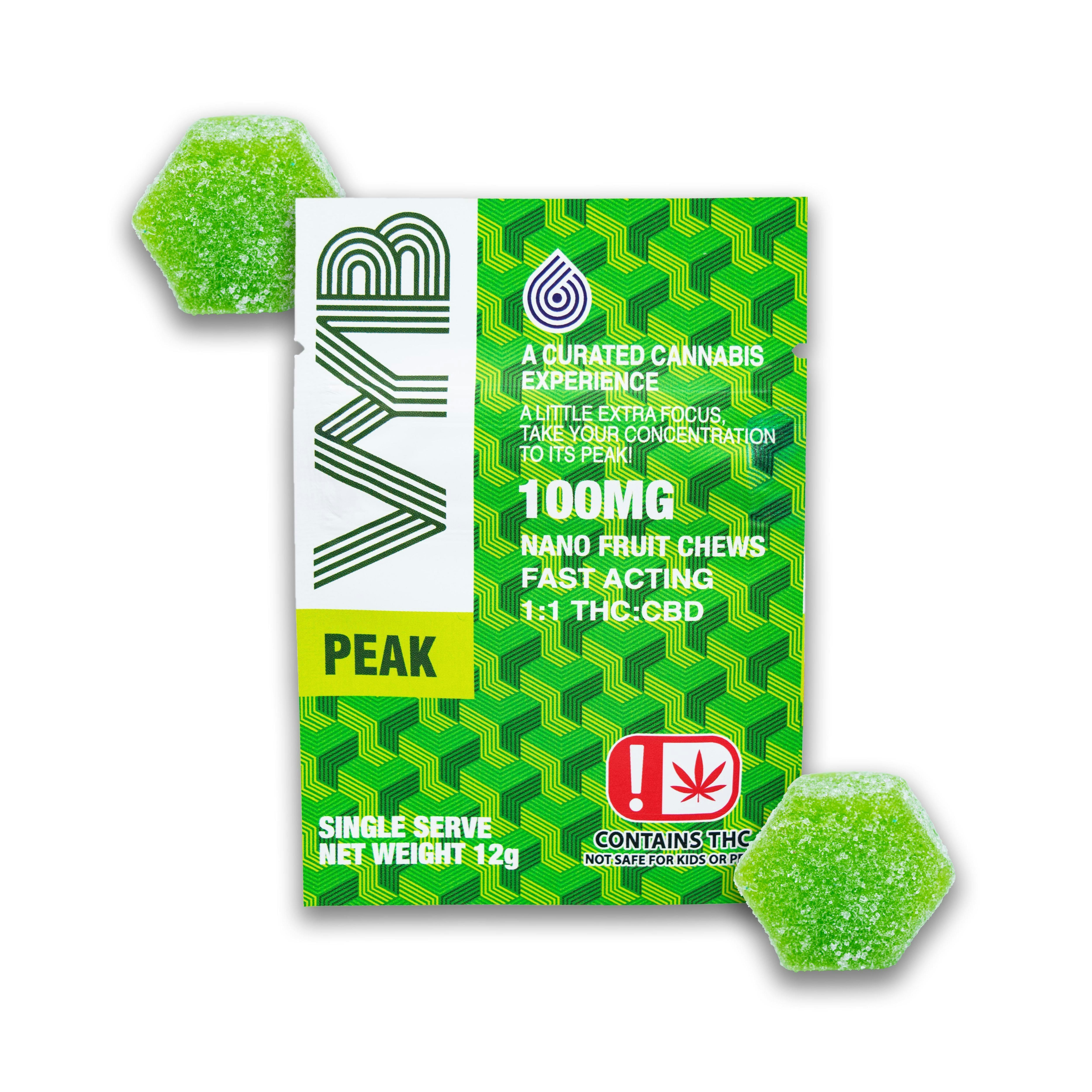 VYB - Peak - Kiwi Strawberry 100mg Nano Single Fruit Chew