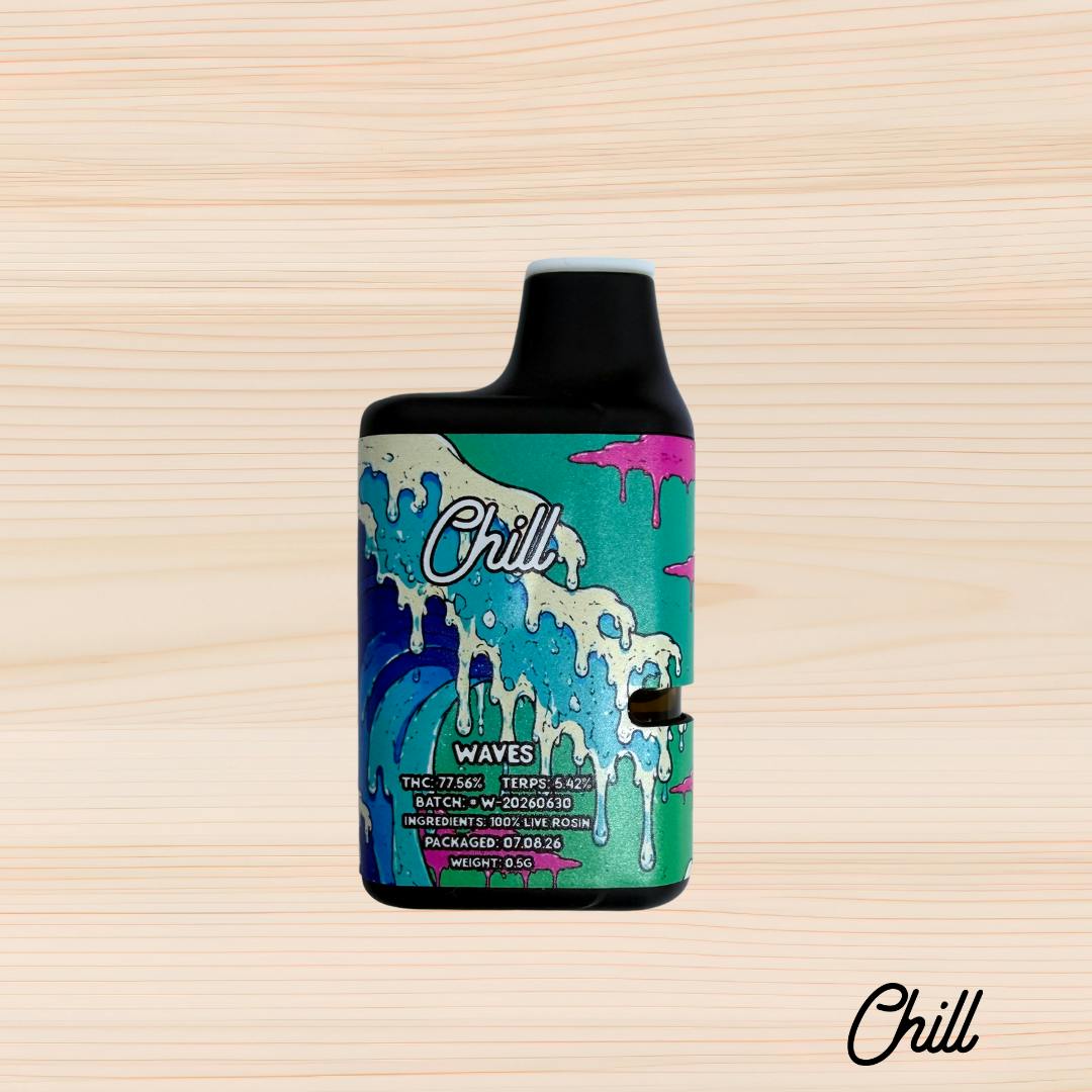 Chill - Waves - 0.5g Live Rosin Disposable
