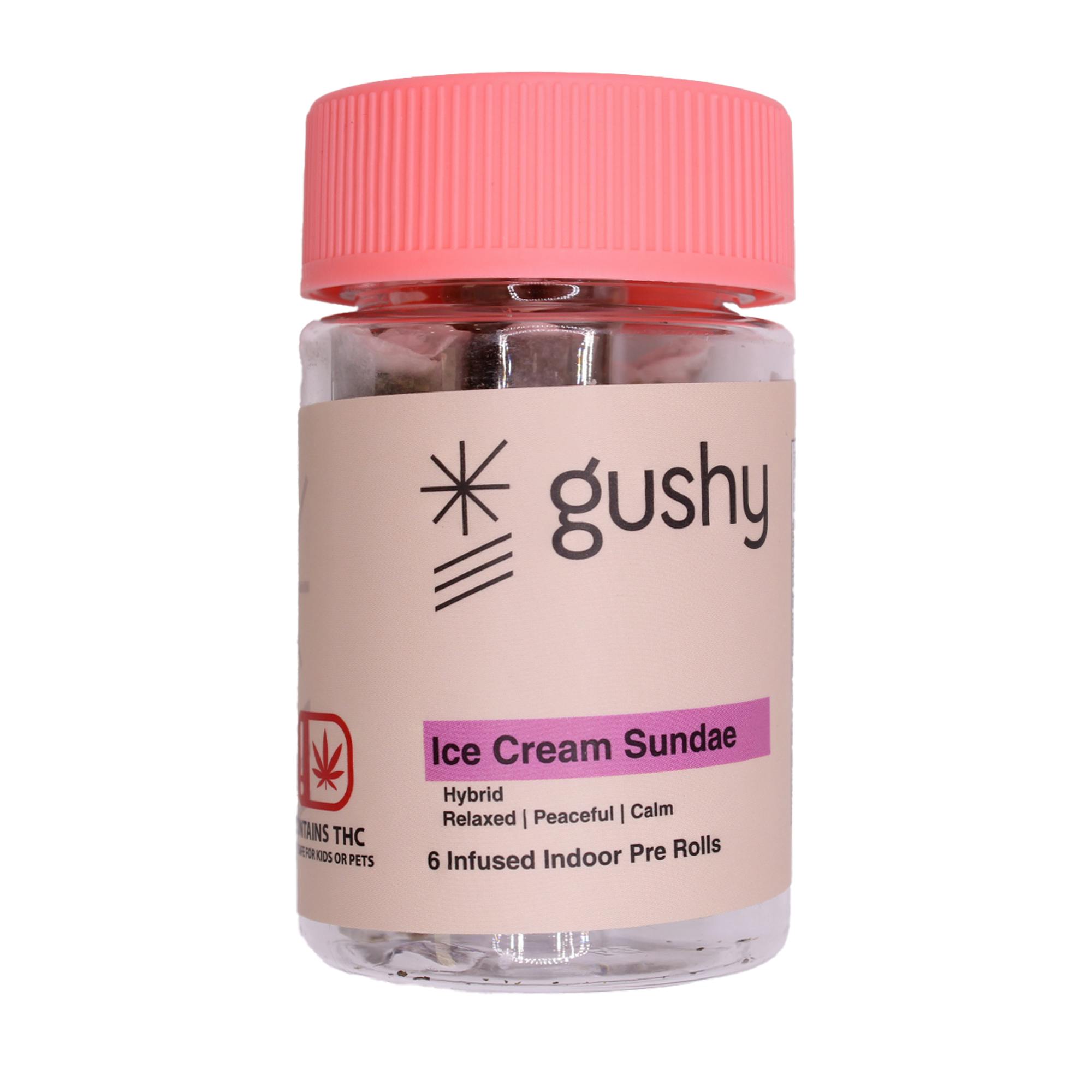Gushy - Ice Cream Sundae - 0.75G Infused Prerolls (6Pk)