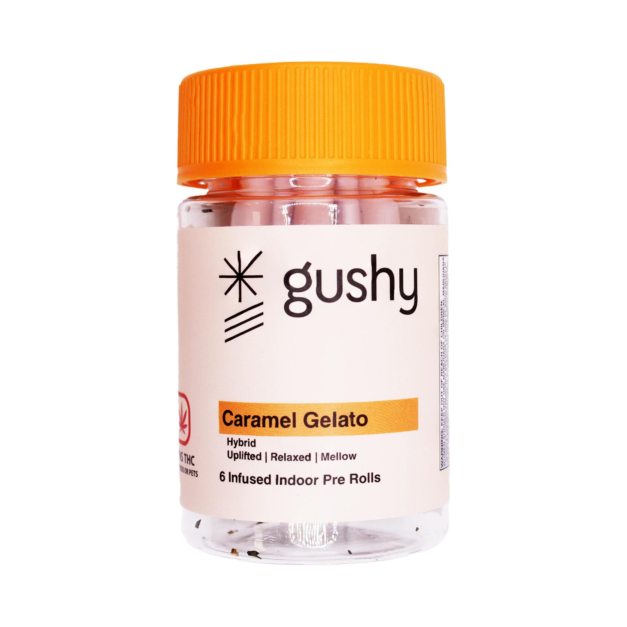 Gushy - Caramel Gelato - 0.75G Infused Prerolls (6Pk)