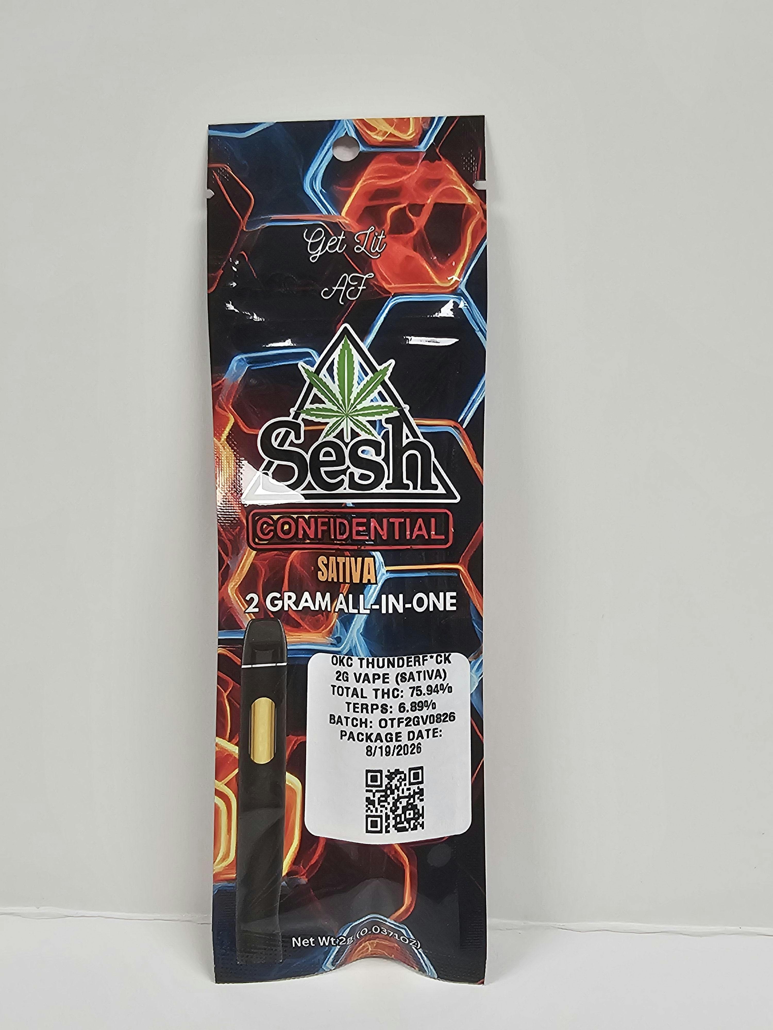 Sesh Confidential - OKC Thunderfuck 2G Disposable