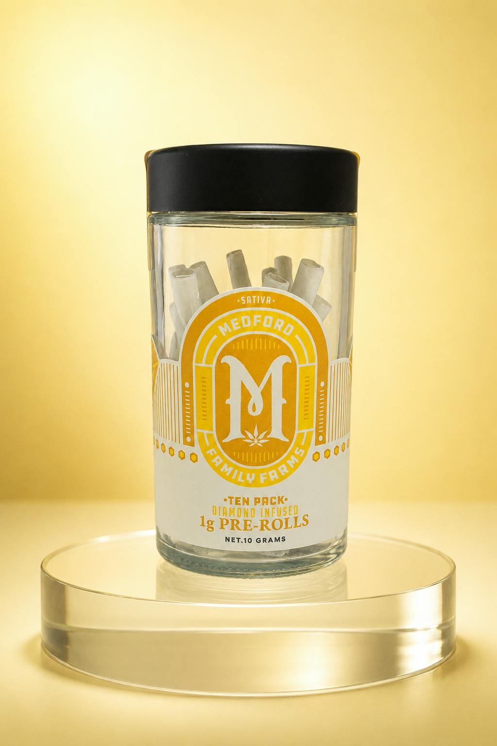 Medford - Miracle Gel - Sativa - 10Pk Diamond Infused Prerolls