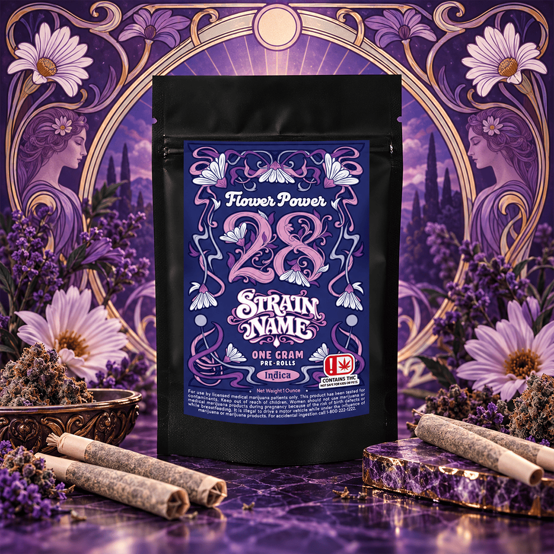 Flower Power - Toad Venom (Indica) - 28G Preroll Pack