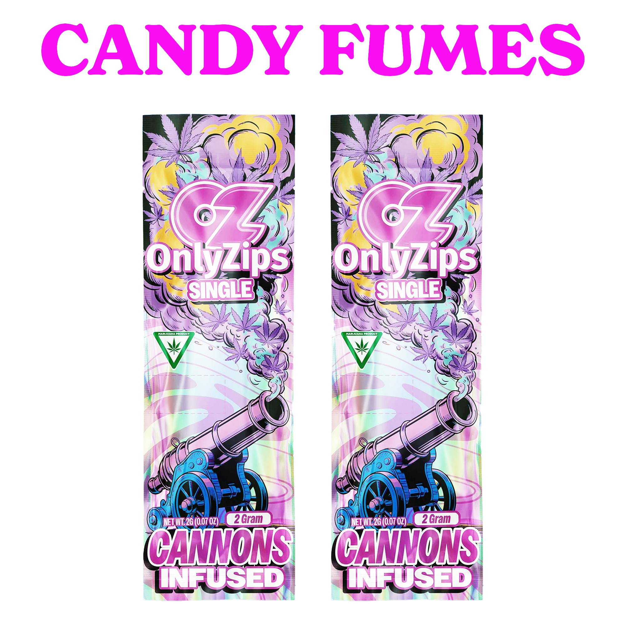 Only Zips (Cannons) - Candy Fuemz - 2G Infused Preroll