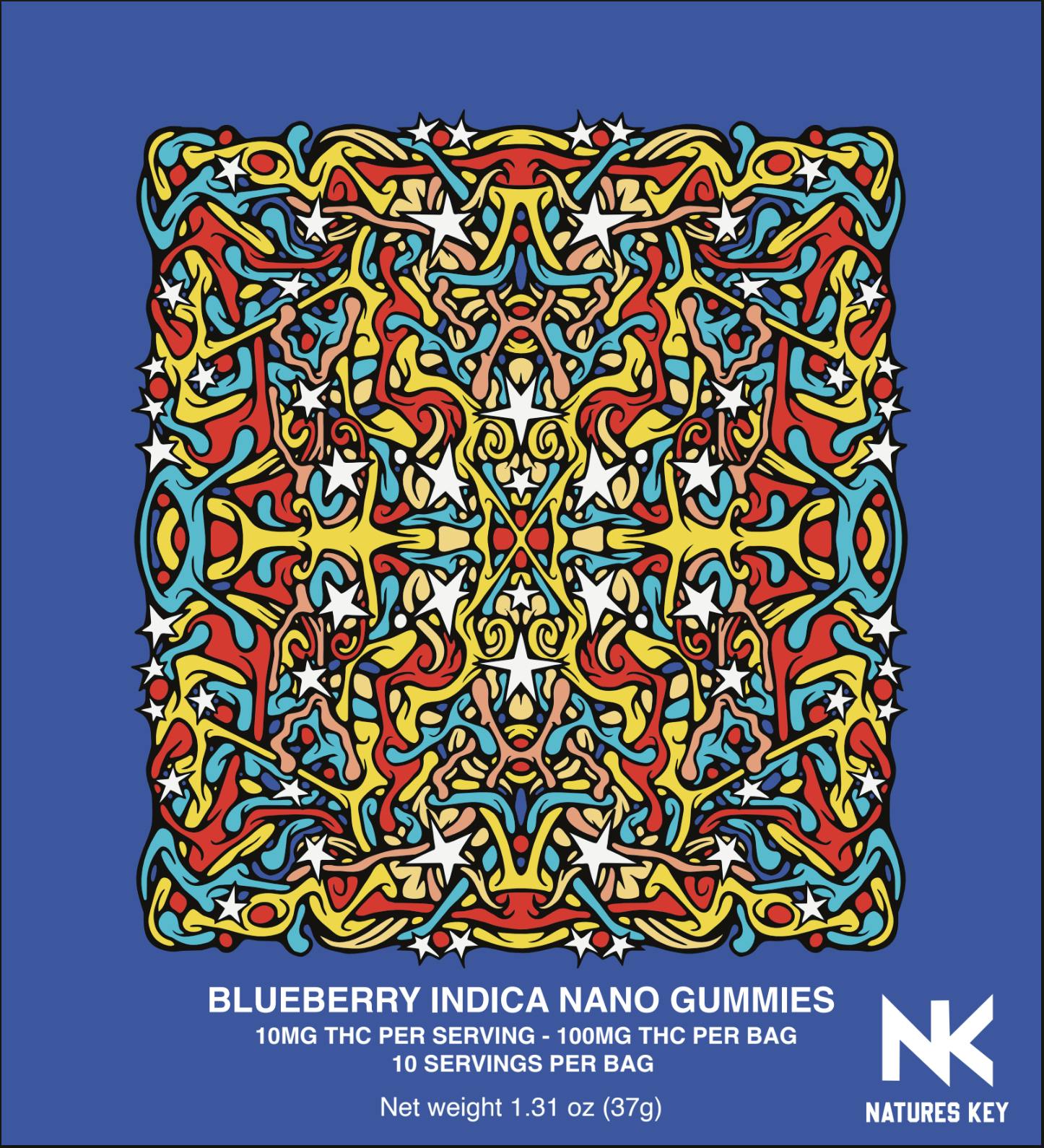 Nature's Key - Blueberry 100mg NANO Gummies - (10Pk)