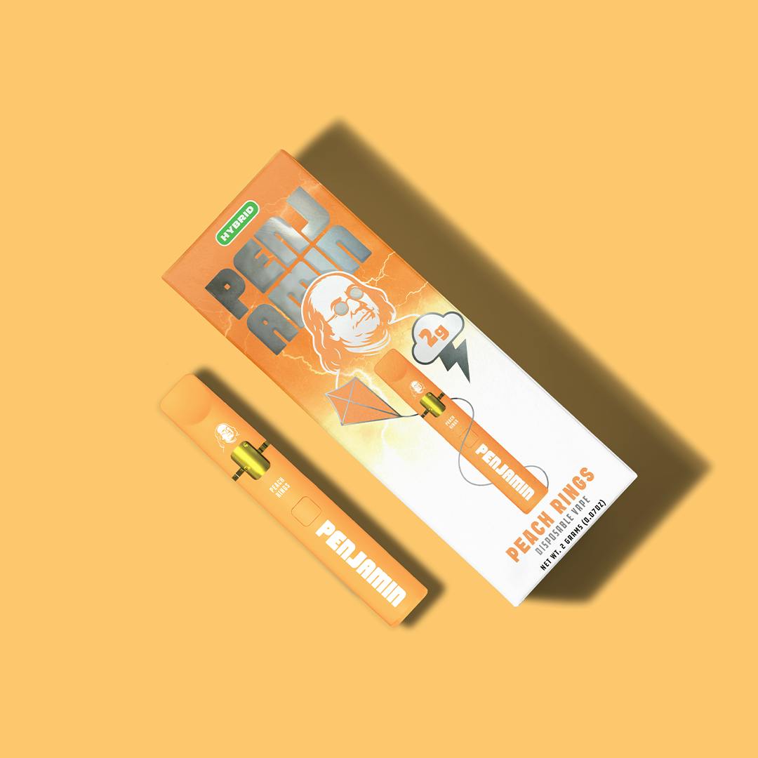 Penjamin - Peach Rings 2G Disposable Vape - Hybrid