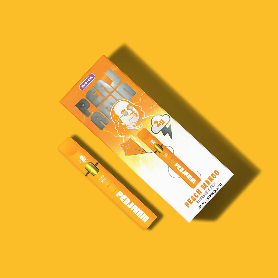 Penjamin - Peach Mango 2G Disposable Vape - Indica
