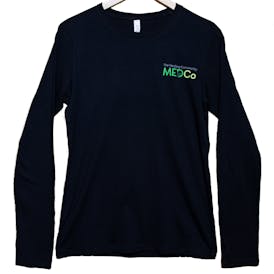 Ladies Long Sleeve Tee (M) Black