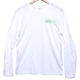 Men's Long Sleeve Tee (XL) White