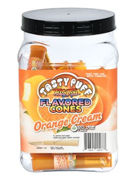 Tasty Puff Tasty Tips Pre-Rolled Cones 3pk - Orange Cream