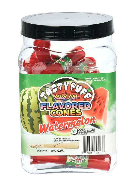 Tasty Puff Tasty Tips Pre-Rolled Cones 3pk - Watermelon