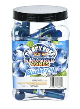 Tasty Puff Tasty Tips Pre-Rolled Cones 3pk - Blueberry