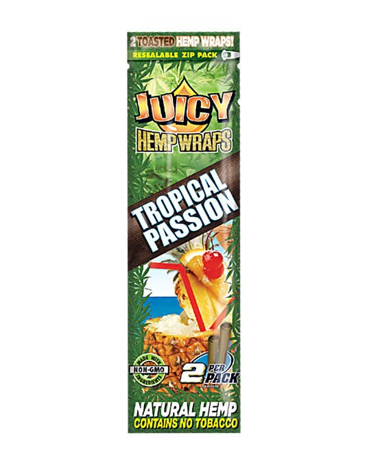 Juicy Hemp Wraps 2pk - Tropical Passion at The Healing Community MEDCo