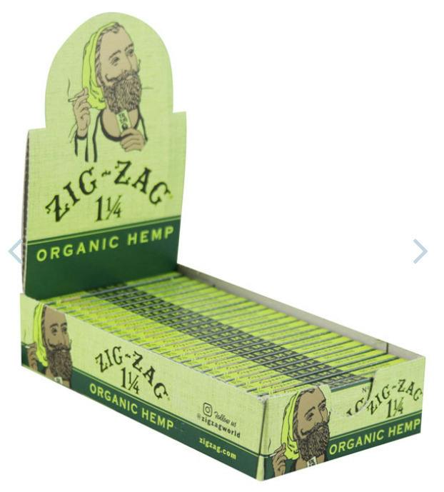 Zig-Zag Organic Hemp Cones 6ct. - 1 1/4"