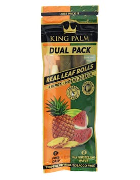 King Palm Hand Rolled Leaf 2pk - Pine Drip/Watermelon