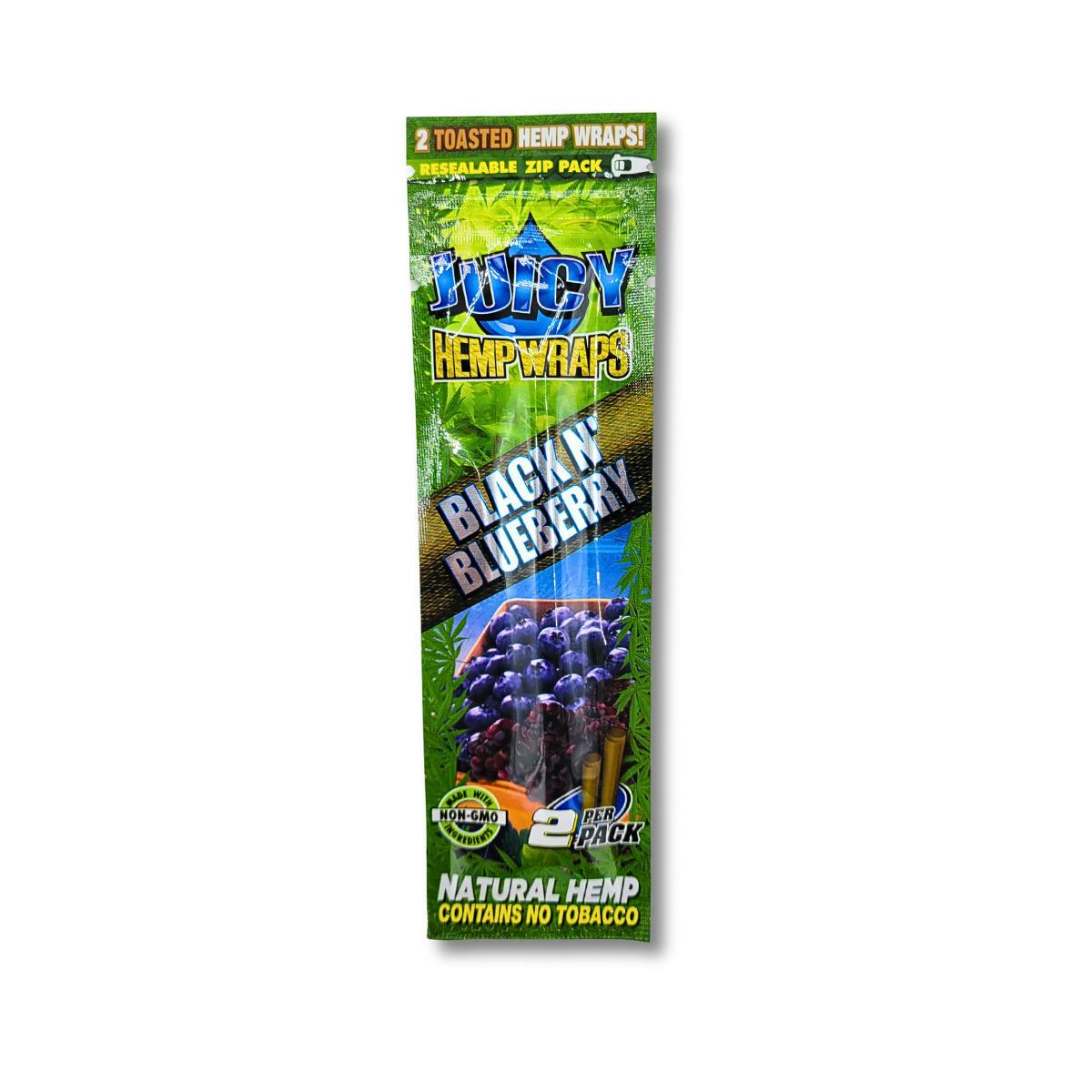 Juicy Hemp Wraps 2pk - Black n Blueberry at The Healing Community MEDCo