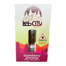 Leb City, Strawberry Amnesia Distillate Cart