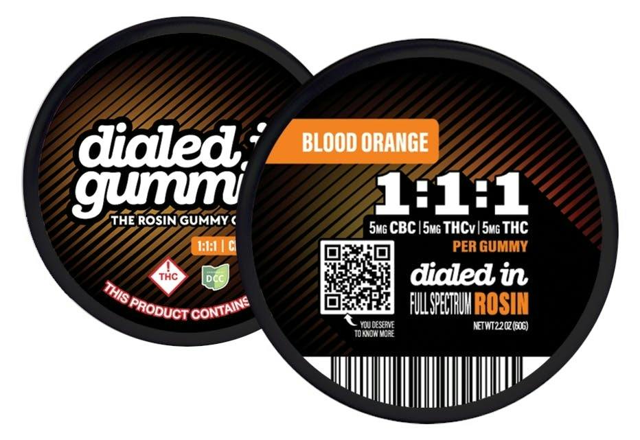Blood Orange Rosin Gummies [1:1:1 THCV:CBC:THC] 20pk - 1331832
