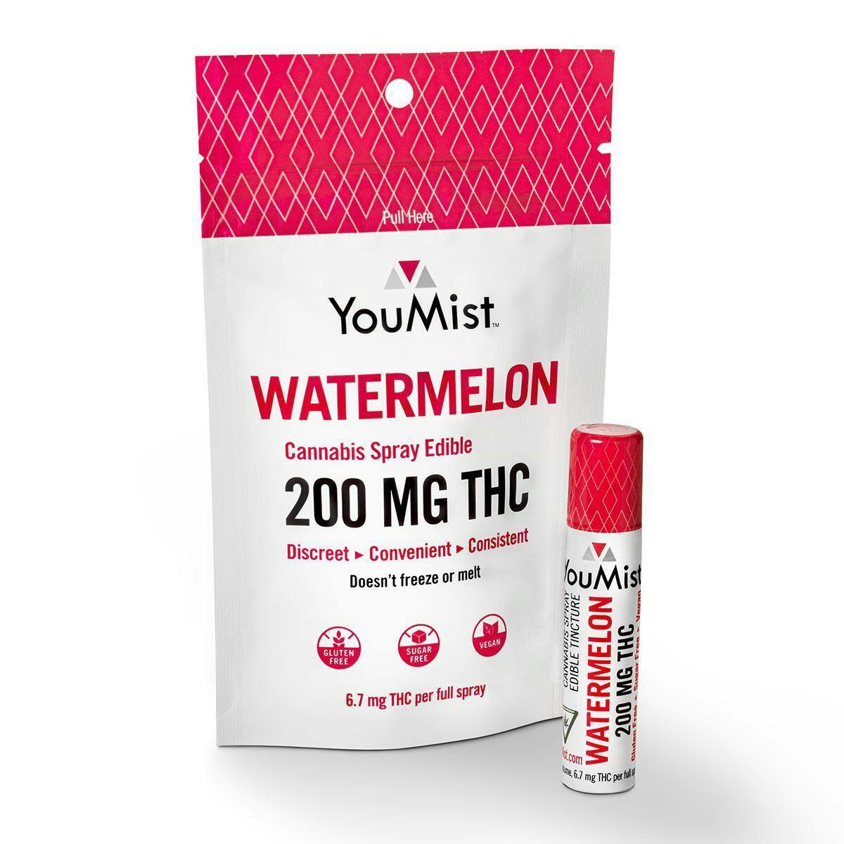 WATERMELON MIST EDIBLE SPRAY - 200mg THC - YOUMIST