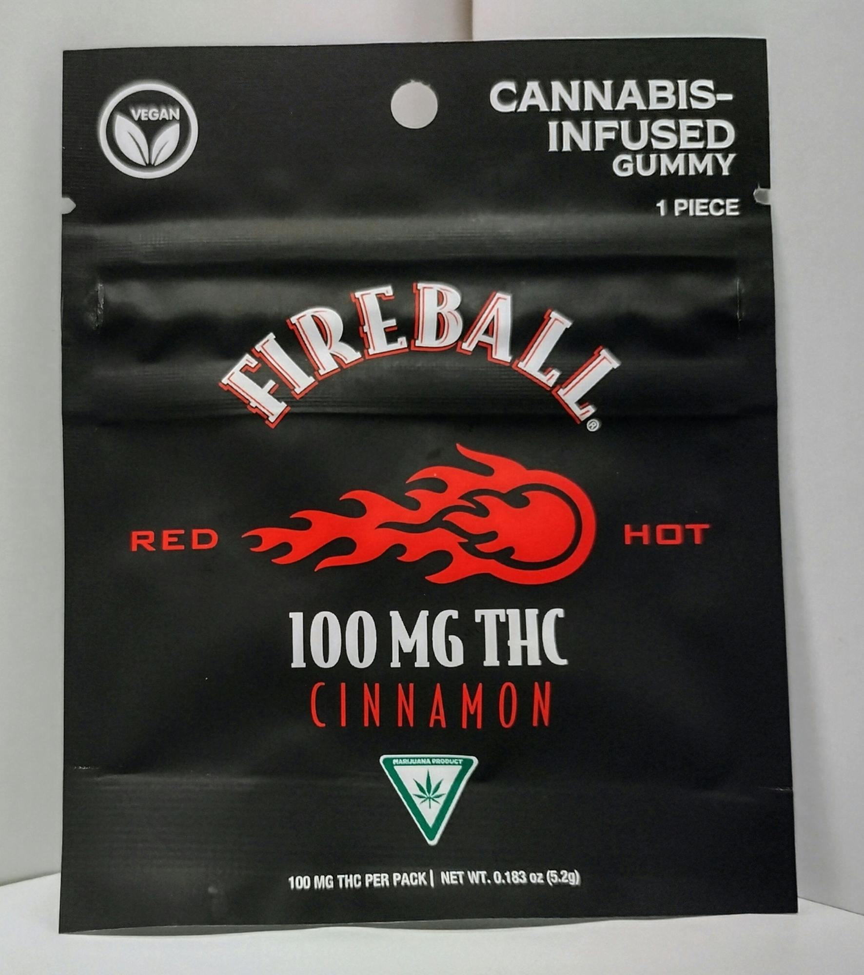 Gummy-1x100mg-FBL-Fireball at Strange Rootz Cannabis